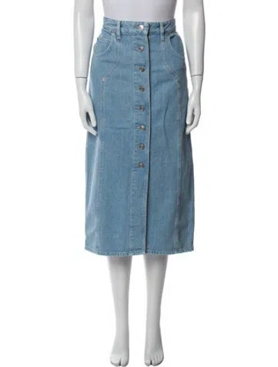 Pre-owned Isabel Marant Étoile Midi Length Skirt In Blue