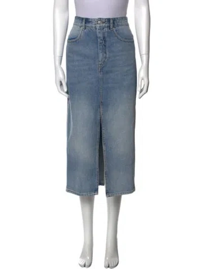 Pre-owned Isabel Marant Étoile Midi Length Skirt In Blue