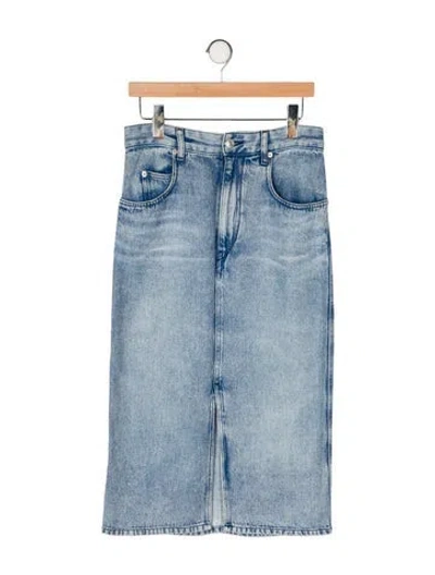 Pre-owned Isabel Marant Étoile Midi Length Skirt In Blue