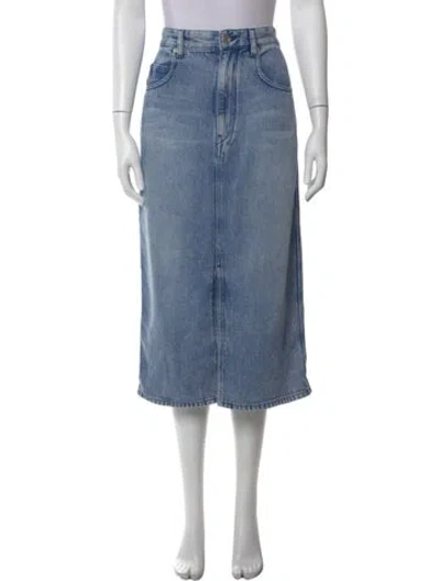 Pre-owned Isabel Marant Étoile Midi Length Skirt In Blue