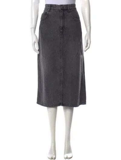 Pre-owned Isabel Marant Étoile Midi Length Skirt In Grey