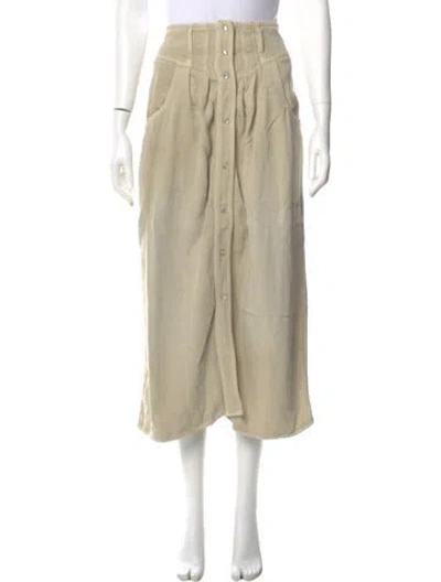 Pre-owned Isabel Marant Étoile Midi Length Skirt In Neutral