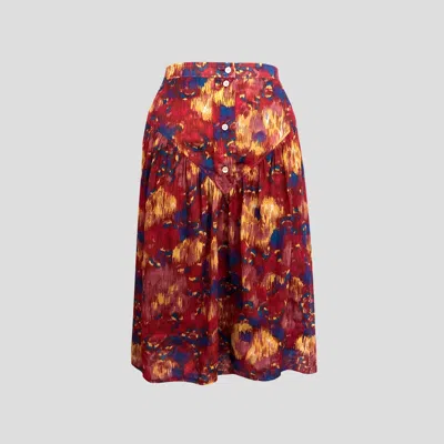 Pre-owned Isabel Marant Etoile Midi Skirt - New With Tags - Fully Lined - X 2 Side Pockets In Gray