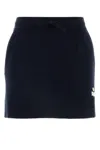 Isabel Marant Étoile Isabel Marant Etoile Women Midnight Blue Stretch Cotton Blend Amaline Mini Skirt