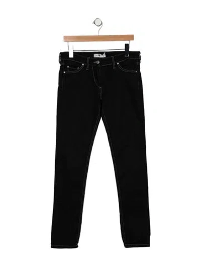 Pre-owned Isabel Marant Étoile Mid-rise Skinny Leg Jeans In Black
