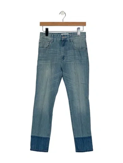 Pre-owned Isabel Marant Étoile Mid-rise Skinny Leg Jeans In Blue