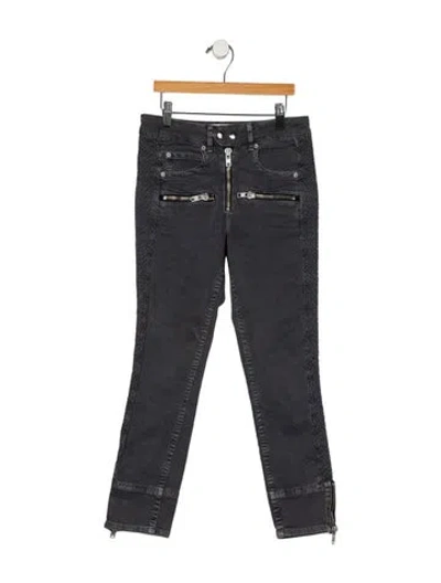 Pre-owned Isabel Marant Étoile Mid-rise Skinny Leg Jeans In Gray
