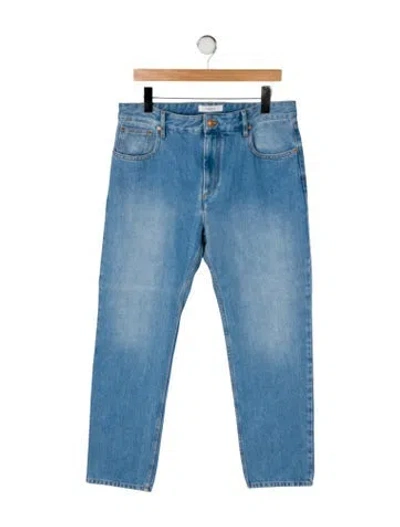 Pre-owned Isabel Marant Étoile Mid-rise Straight Leg Jeans In Blue