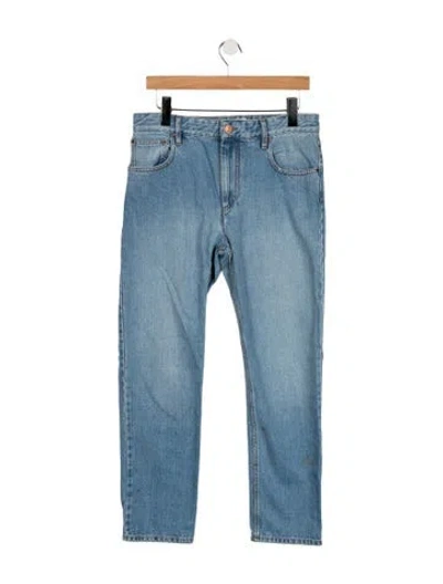 Pre-owned Isabel Marant Étoile Mid-rise Straight Leg Jeans In Blue