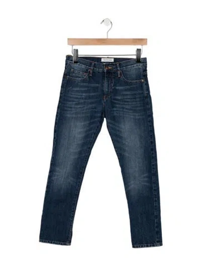 Pre-owned Isabel Marant Étoile Mid-rise Straight Leg Jeans In Blue