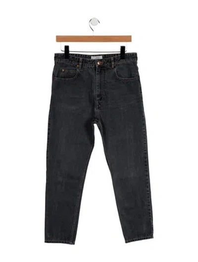 Pre-owned Isabel Marant Étoile Mid-rise Straight Leg Jeans In Gray