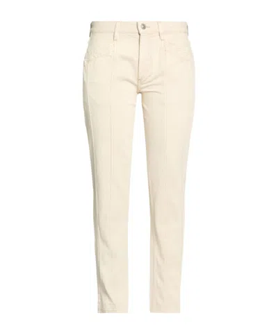 Isabel Marant Étoile Mid-rise Straight Trousers In Beige