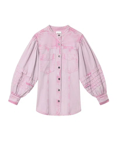Isabel Marant Étoile Mileda Denim Shirt In Pink