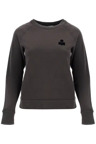 Isabel Marant Étoile Milla Cotton Sweatshirt With Round Neck In Black