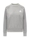Isabel Marant Étoile Felpa Girocollo Milla In Cotone Sgarzato In Gray
