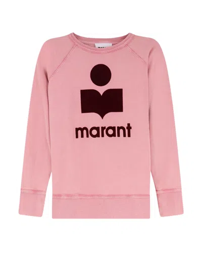 Isabel Marant Étoile Milly Ny Biologic Coton Sweatshirt In Pink