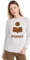Isabel Marant Étoile Milly Sweatshirt Ecru/camel In Neutral