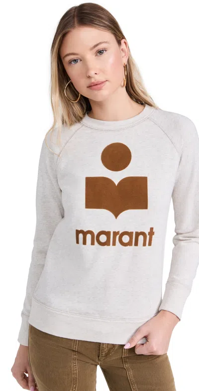 Isabel Marant Étoile Milly Sweatshirt Ecru/camel In Neutral