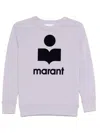 Isabel Marant Étoile Marant Etoile Women Moby Logo Cotton Sweatshirt In Purple