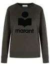 Isabel Marant Étoile 'millyny' Black Cotton Blend Sweatshirt In Brown