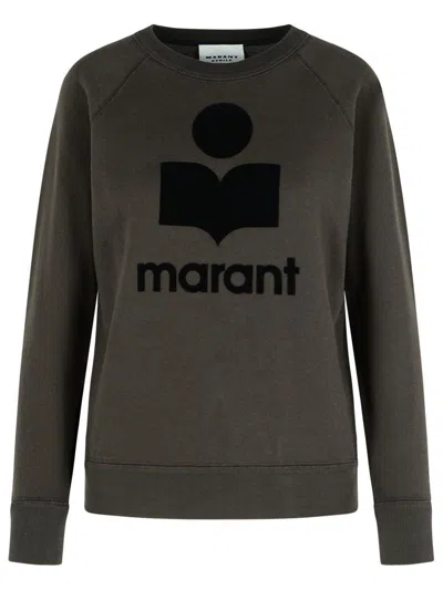 ISABEL MARANT ÉTOILE ISABEL MARANT ÉTOILE 'MILLYNY' BLACK COTTON BLEND SWEATSHIRT