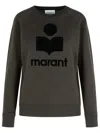 Isabel Marant Étoile 'millyny' Black Cotton Blend Sweatshirt In Brown