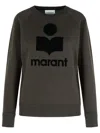 Isabel Marant Étoile Isabel Marant Etoile 'millyny' Black Cotton Blend Sweatshirt In Brown