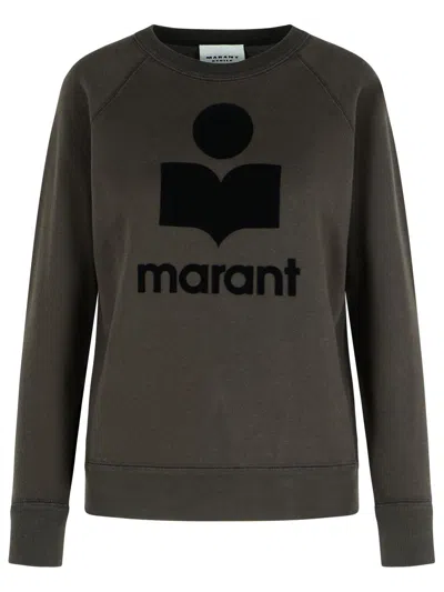 Isabel Marant Étoile Isabel Marant Etoile 'millyny' Black Cotton Blend Sweatshirt In Brown
