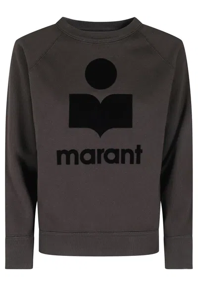 Isabel Marant Étoile Millyny Black Crewneck Sweatshirt In Gray