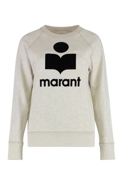 Isabel Marant Étoile Isabel Marant Etoile Millyny Cotton Blend Crew-neck Sweatshirt In White