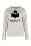 Isabel Marant Étoile Millyny Cotton Blend Crew-neck Sweatshirt In White