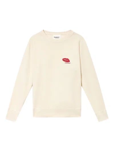 Isabel Marant Étoile Millyny Embroidery Sweatshirt In Neutral