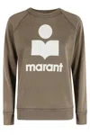 Isabel Marant Étoile Logo-print Long-sleeve Sweatshirt In Brown