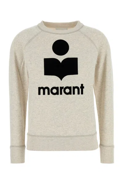 ISABEL MARANT ÉTOILE ISABEL MARANT ETOILE MELANGE SAND COTTON BLEND MILLYNY SWEATSHIRT