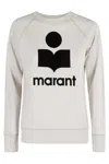 Isabel Marant Étoile Isabel Marant Etoile Millyny Cotton Blend Crew-neck Sweatshirt In White