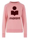 Isabel Marant Étoile Crew Neck Long-sleeved Sweatshirt In Pink