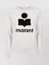 Isabel Marant Étoile Millyny Raglan Sleeves Ribbed Sweatshirt In White