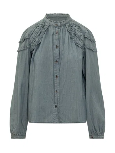 Isabel Marant Étoile Milya-ga Shirt In Blue