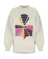 Isabel Marant Étoile Mindy Logo-print Sweatshirt In Nude
