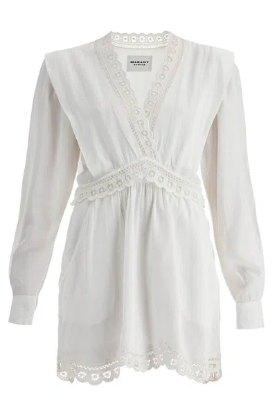 Isabel Marant Étoile Mini Dress Felie In White
