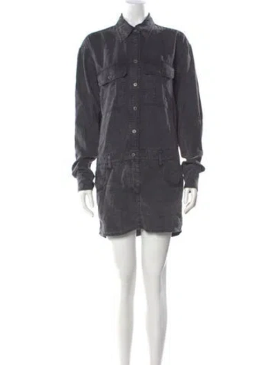 Pre-owned Isabel Marant Étoile Mini Dress In Gray