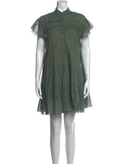 Pre-owned Isabel Marant Étoile Mini Dress In Green