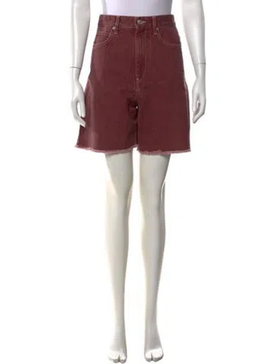 Pre-owned Isabel Marant Étoile Mini Shorts In Burgundy