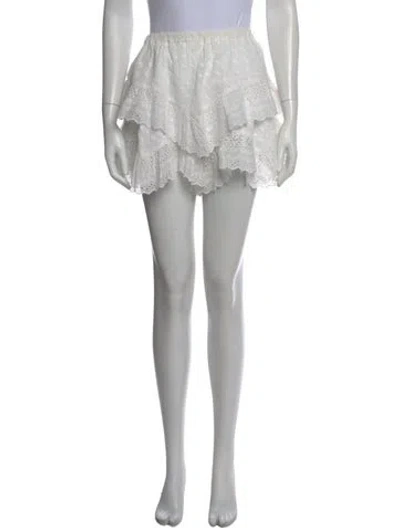 Pre-owned Isabel Marant Étoile Mini Shorts In White