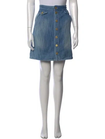 Pre-owned Isabel Marant Étoile Mini Skirt In Blue