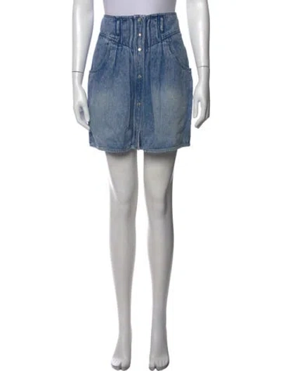 Pre-owned Isabel Marant Étoile Mini Skirt In Blue