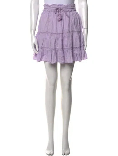 Pre-owned Isabel Marant Étoile Mini Skirt In Purple