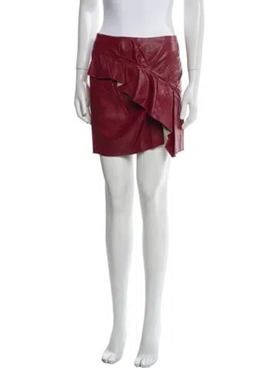 Pre-owned Isabel Marant Étoile Mini Skirt In Red