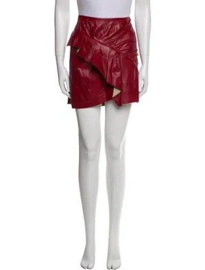 Pre-owned Isabel Marant Étoile Mini Skirt In Red