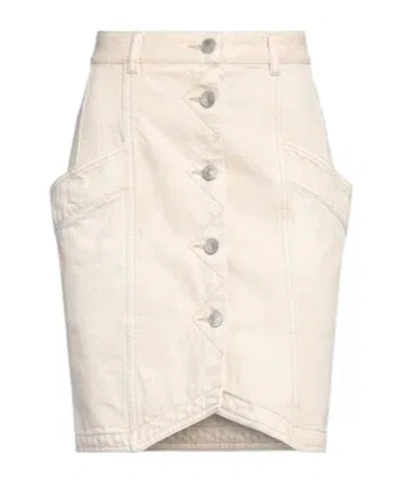 Isabel Marant Étoile Mini Skirt With Irregular Hem In Neutral